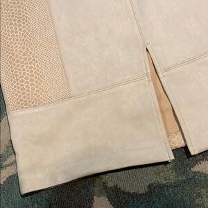 Pencil Skirt: Snake Skin and Leather